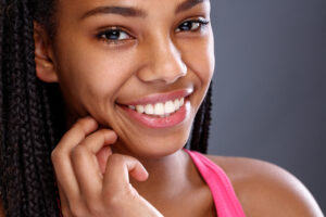 Woman with bright smile